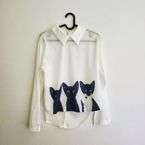 Sheer Cat Shirt